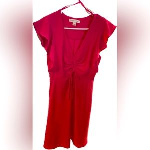 Fuscia Pink a-line knee length dress
